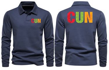 CUN AIRPORT LONG SLEEVE POLO
